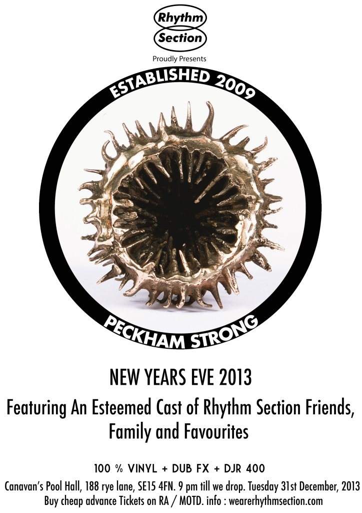 Rhythm Section New Years Eve 2013 - Página trasera