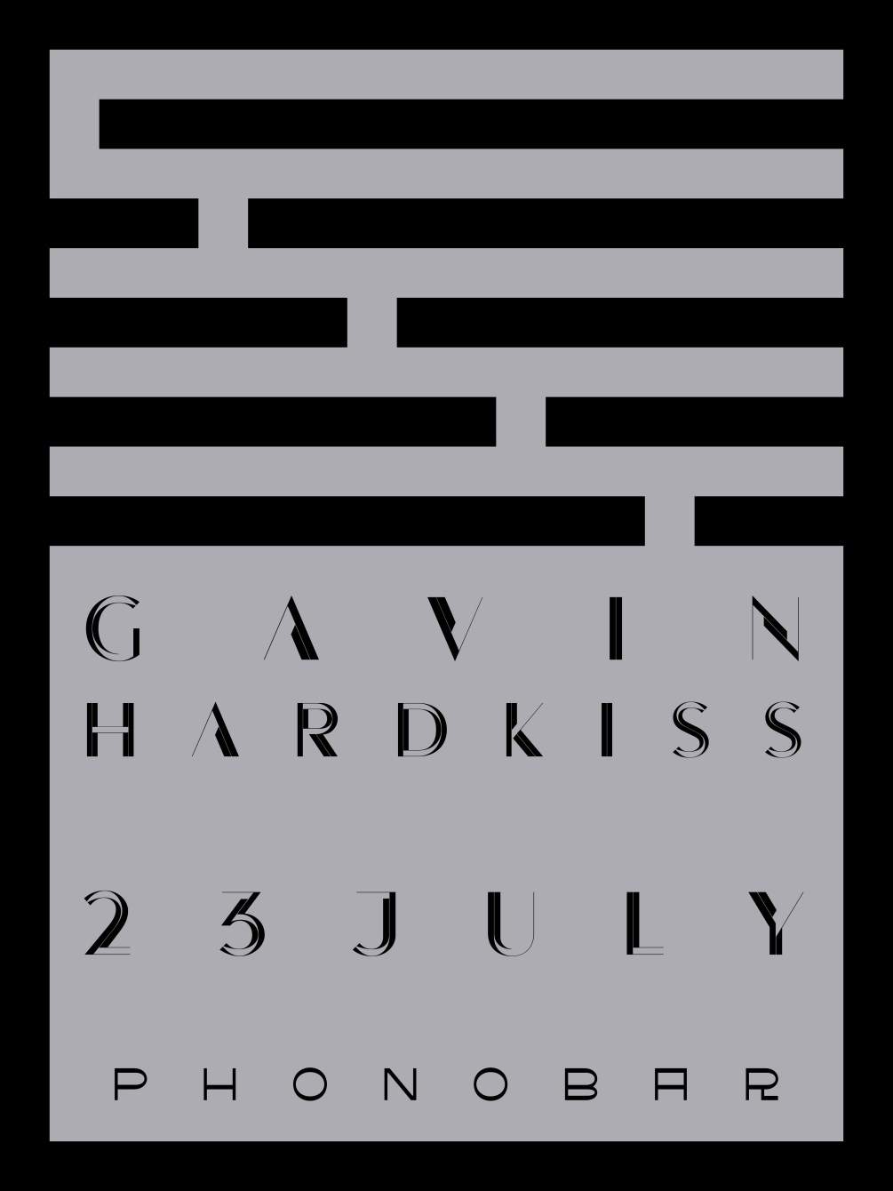 Gavin Hardkiss // All Night. - フライヤー表