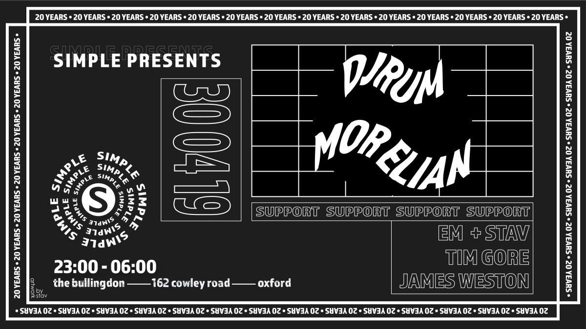Simple's May Day Party with DjRUM and Mor Elian - Página frontal