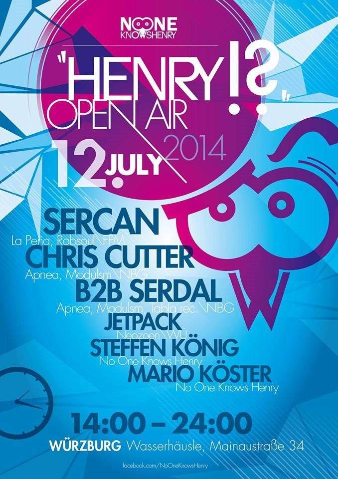 Henry Open Air 2014 - フライヤー表