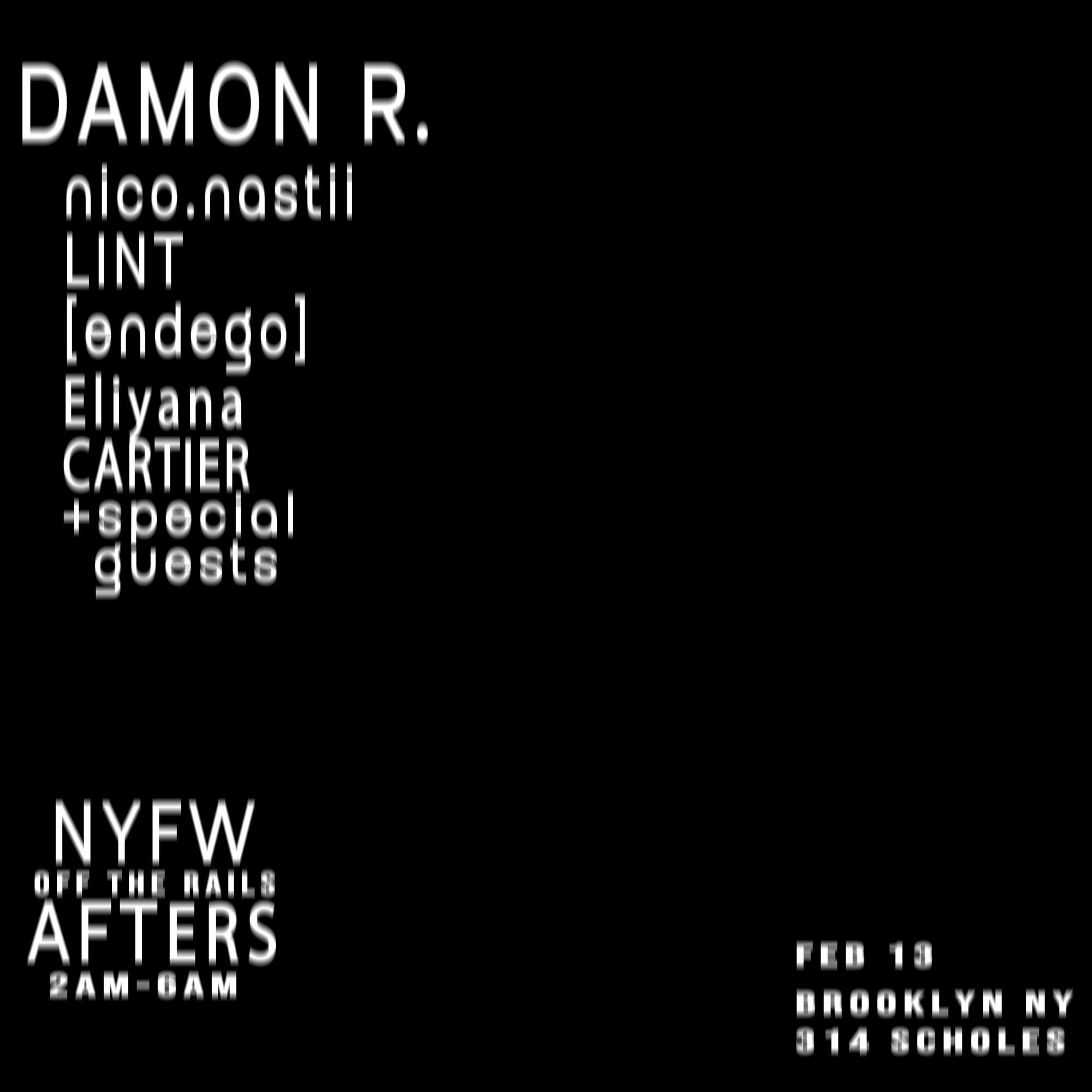 NYFW AFTERS - DAMON R at TBA, New York City