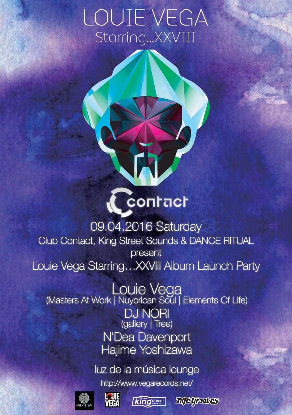 Dance Ritual present Louie Vega Starring…xxviii Album Launch Party - フライヤー表