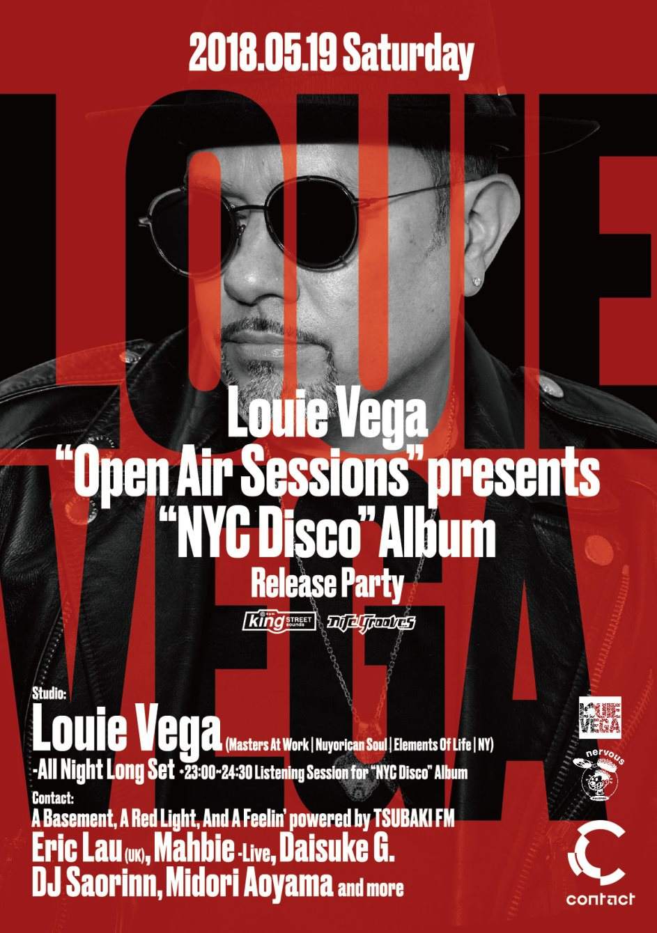 Louie Vega “Open Air Sessions” presents “NYC Disco” Album Release Party - フライヤー表