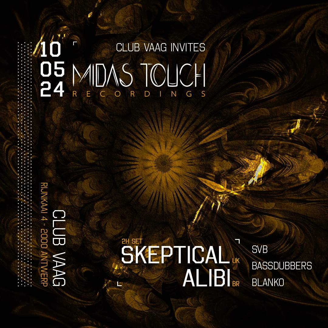 Club Vaag invites Midas Touch with Skeptical & ALIBI - Página frontal
