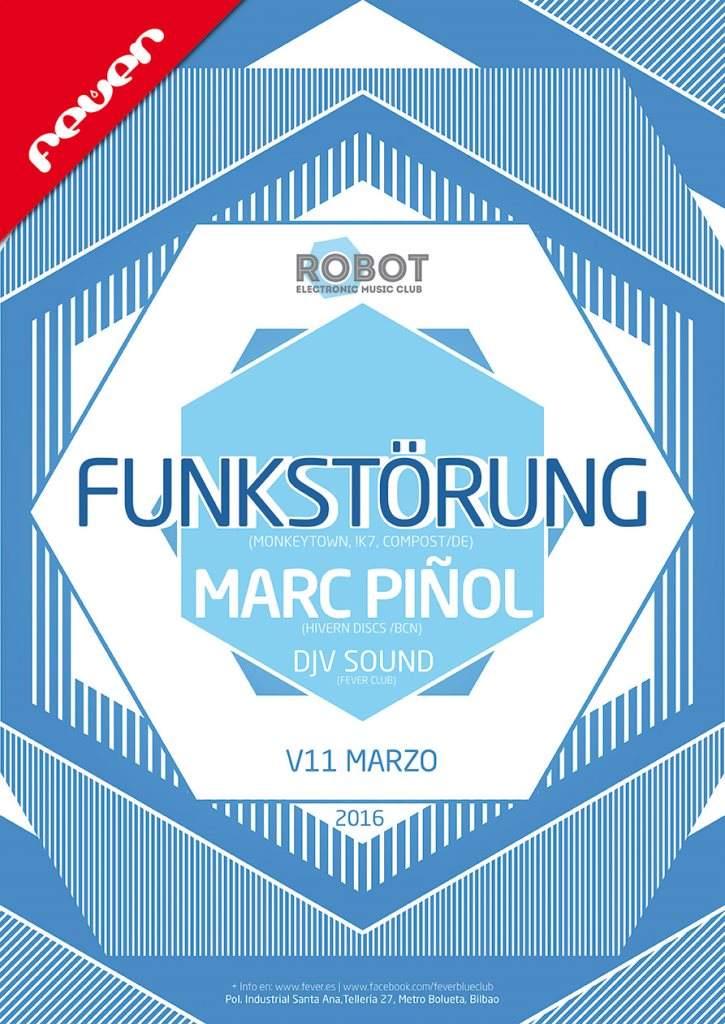 Funkstörung Marc Piñol at Robot Electronic Club - フライヤー表