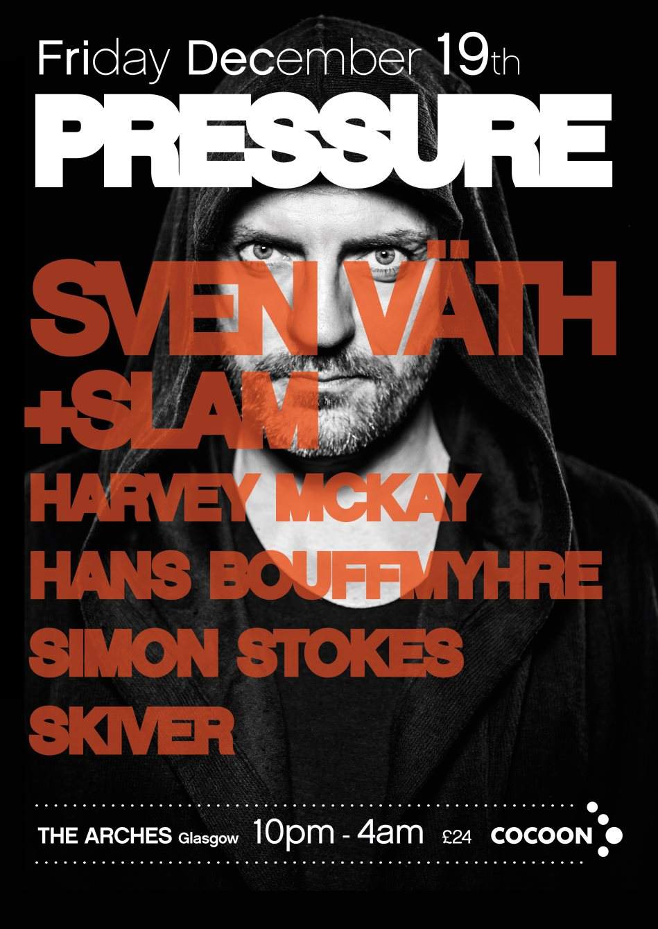 Pressure Xmas Party: Sven Väth + Slam - フライヤー表