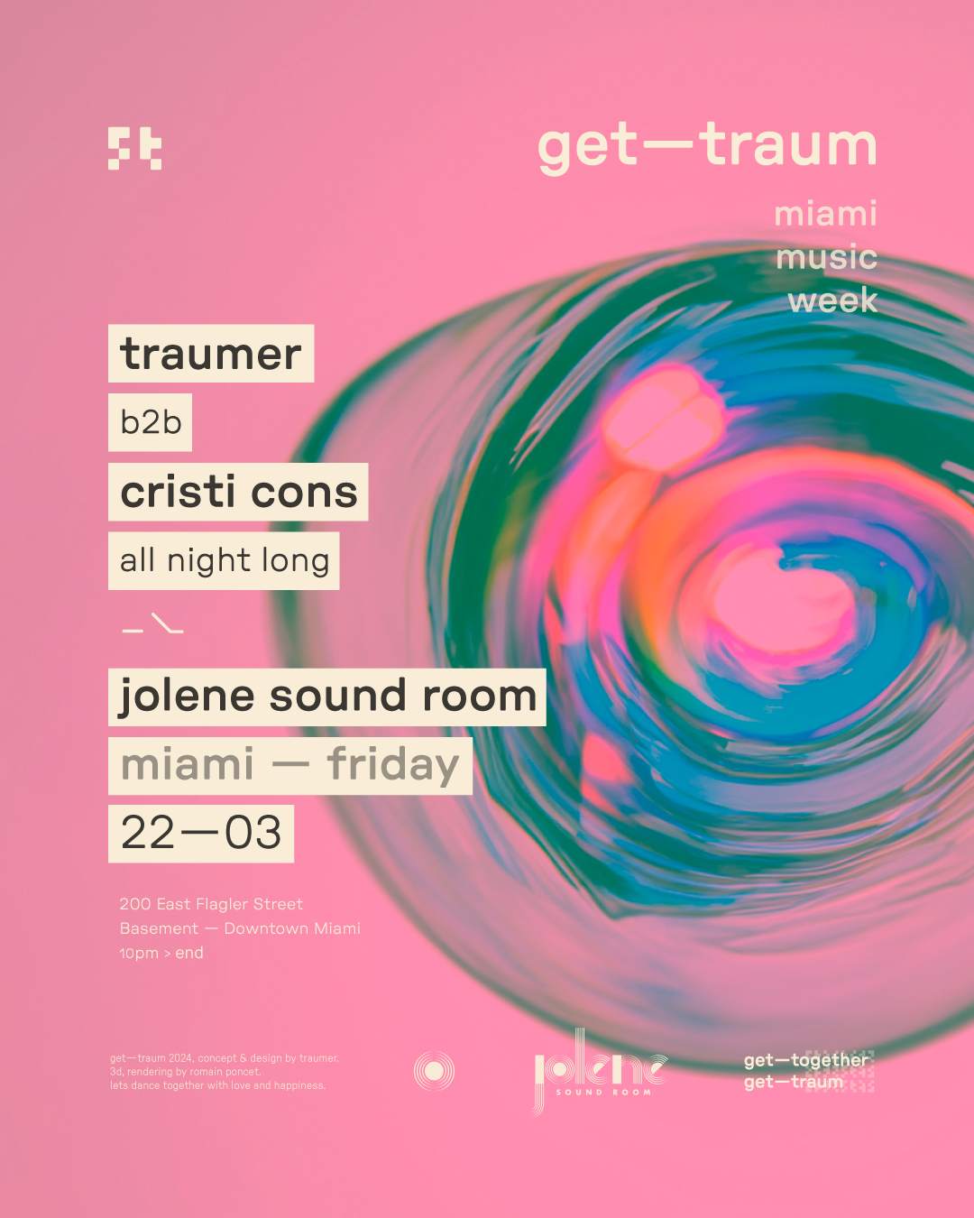 Get Traum: Traumer b2b Cristi Cons all night - Página frontal