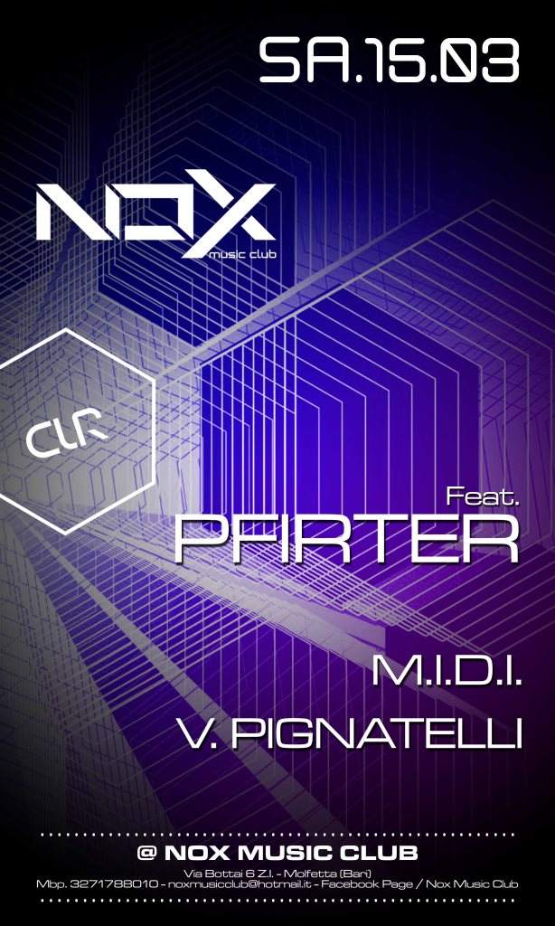 NoX Hosts Pfirter - フライヤー表
