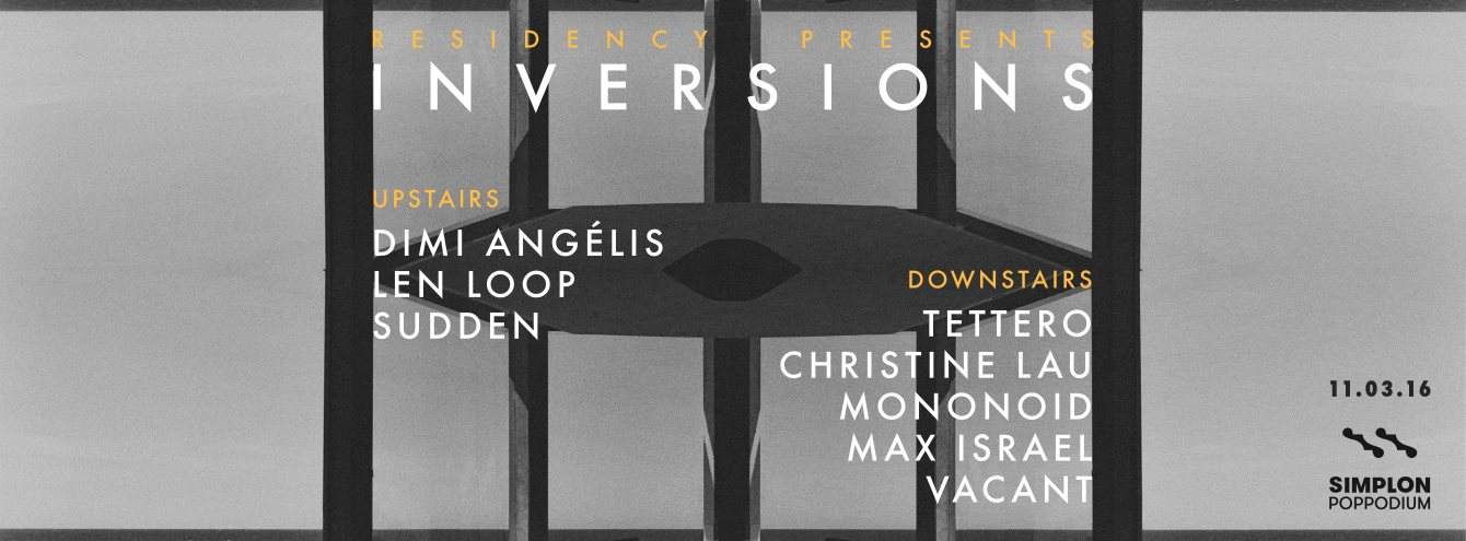 Residency presents Inversions - フライヤー表