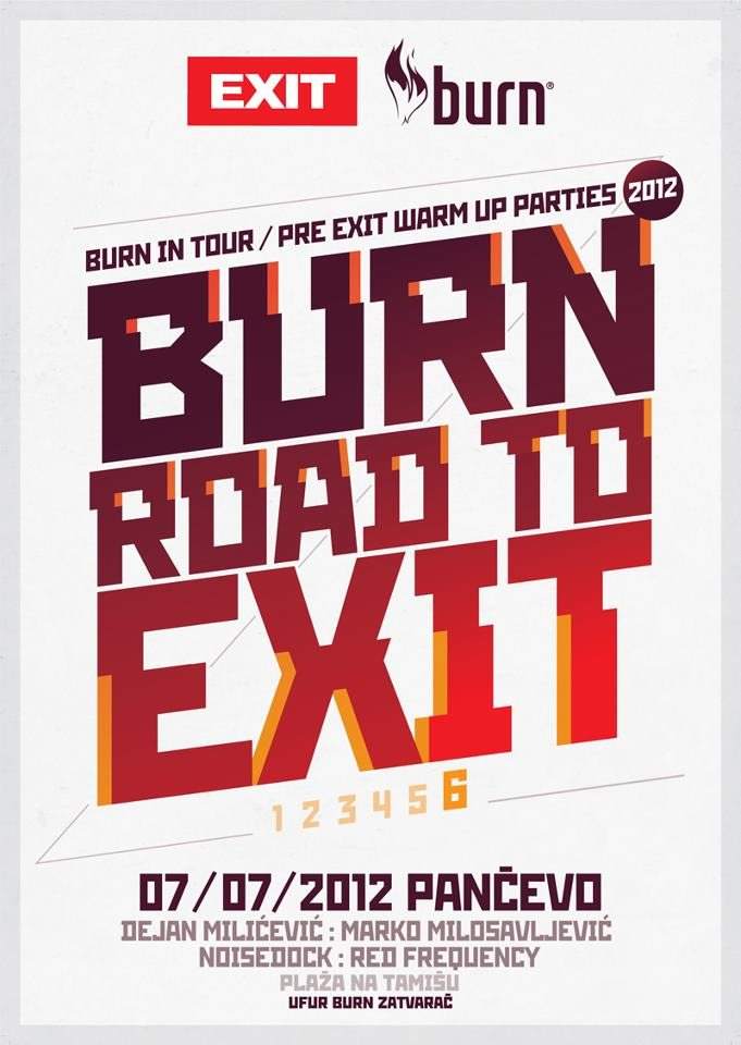 Burn Road To Exit - フライヤー表