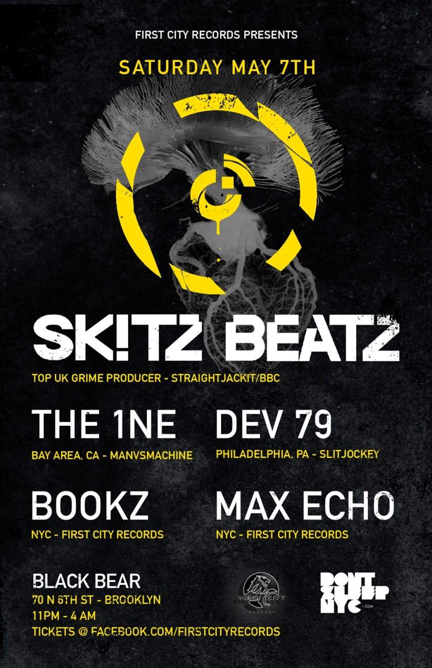 First City Records presents S.K.I.T.Z Beatz - フライヤー表