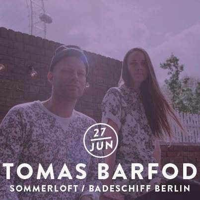 Tomas Barfod Live - フライヤー表