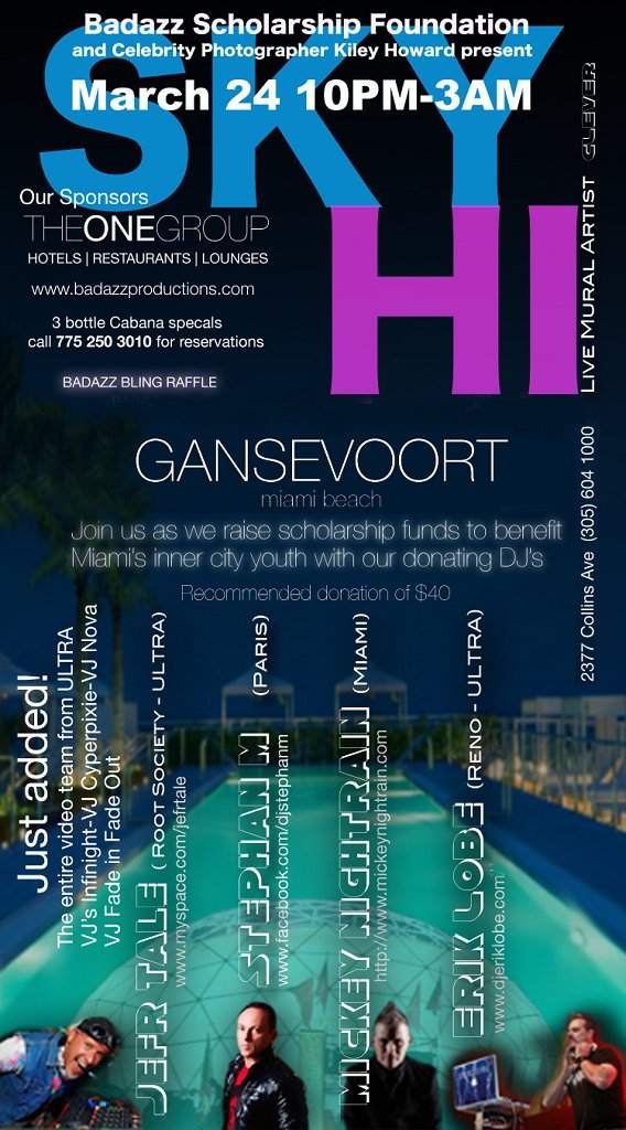 Sky Hi Rooftop Pool Party - フライヤー表