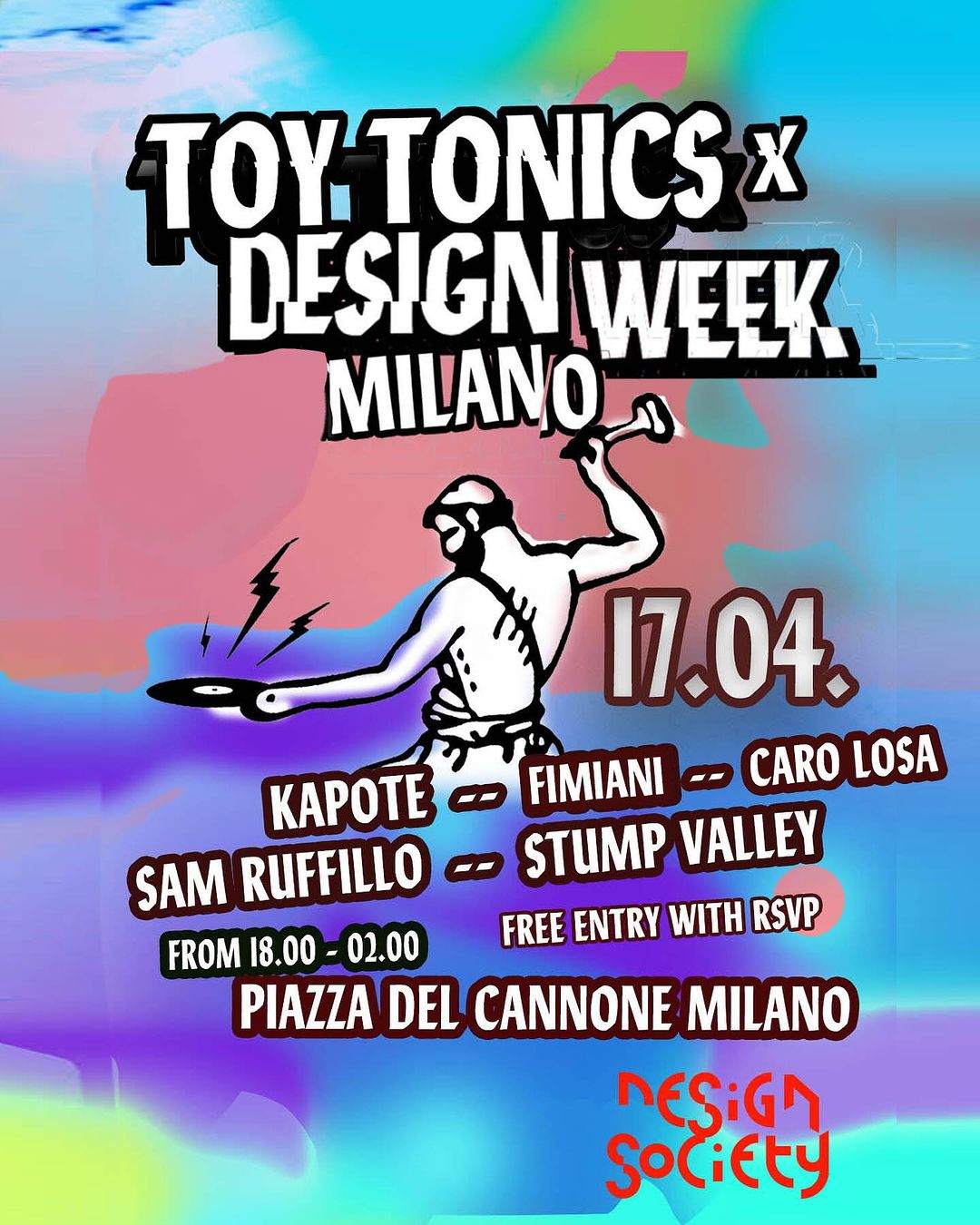 Toy Tonics x Milan Design Week - フライヤー表