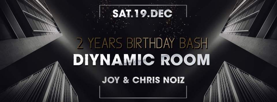 2 Years Diynamic Room with Joy & Chris Noiz - フライヤー表