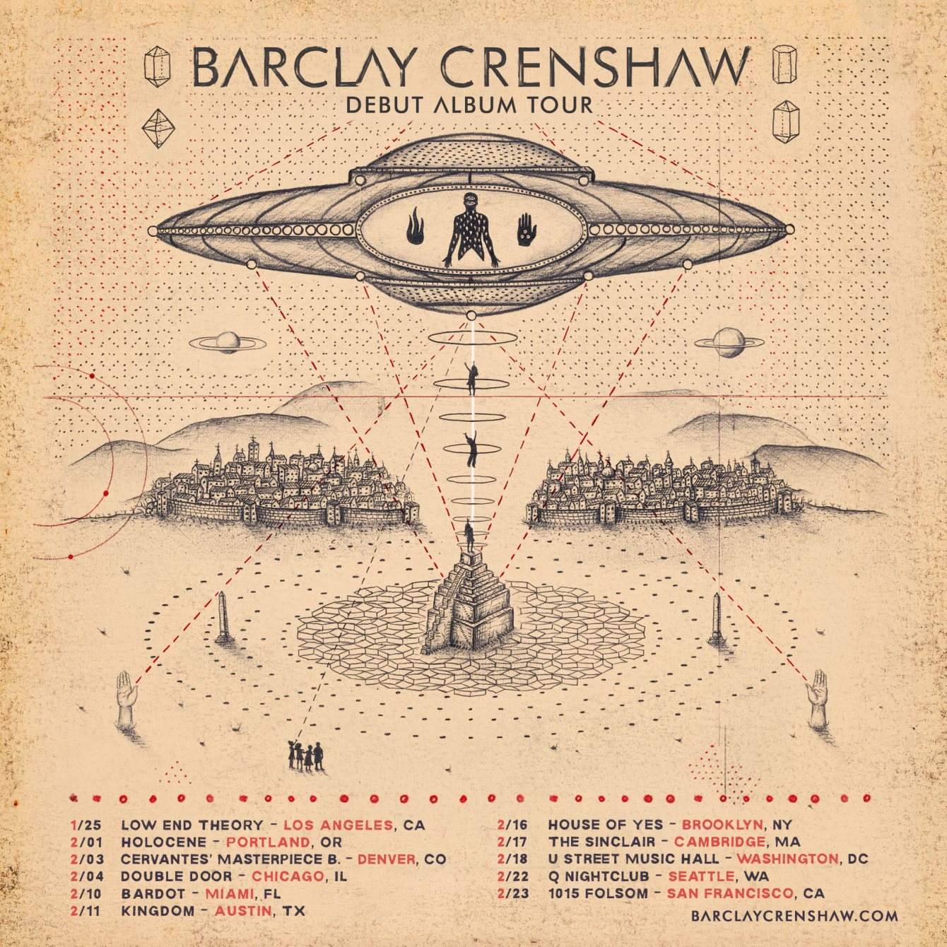 Barclay Crenshaw - Debut Album Tour - Página frontal