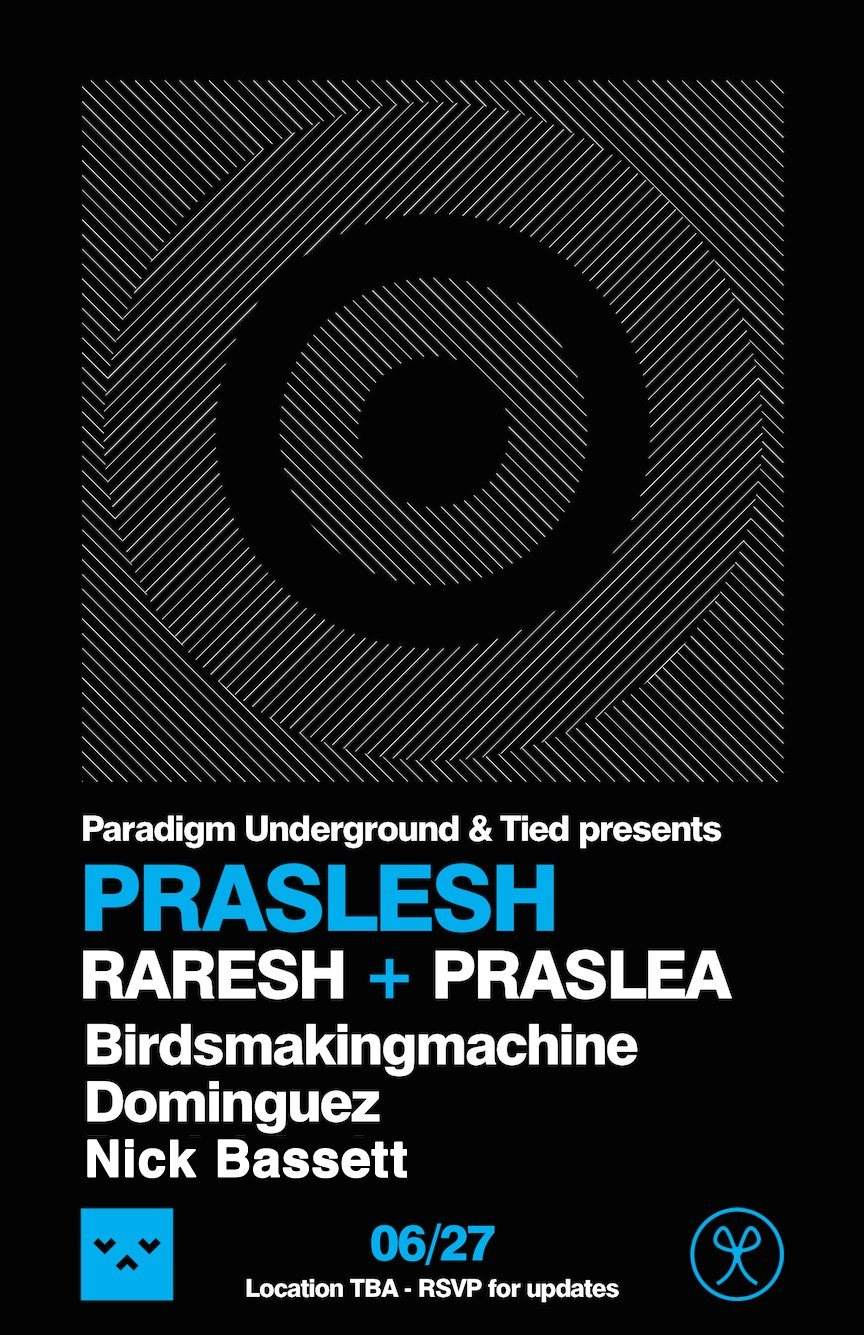 Paradigm Underground and Tied present: Raresh, Praslea, Birdsmakingmachine & Friends - Página frontal