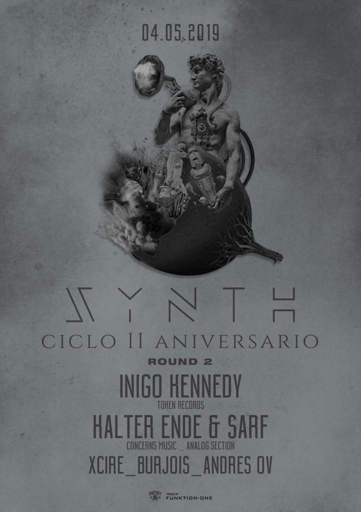 Synth II Aniversario Round 2 / Inigo Kennedy / Kalter Ende & Sarf - フライヤー裏