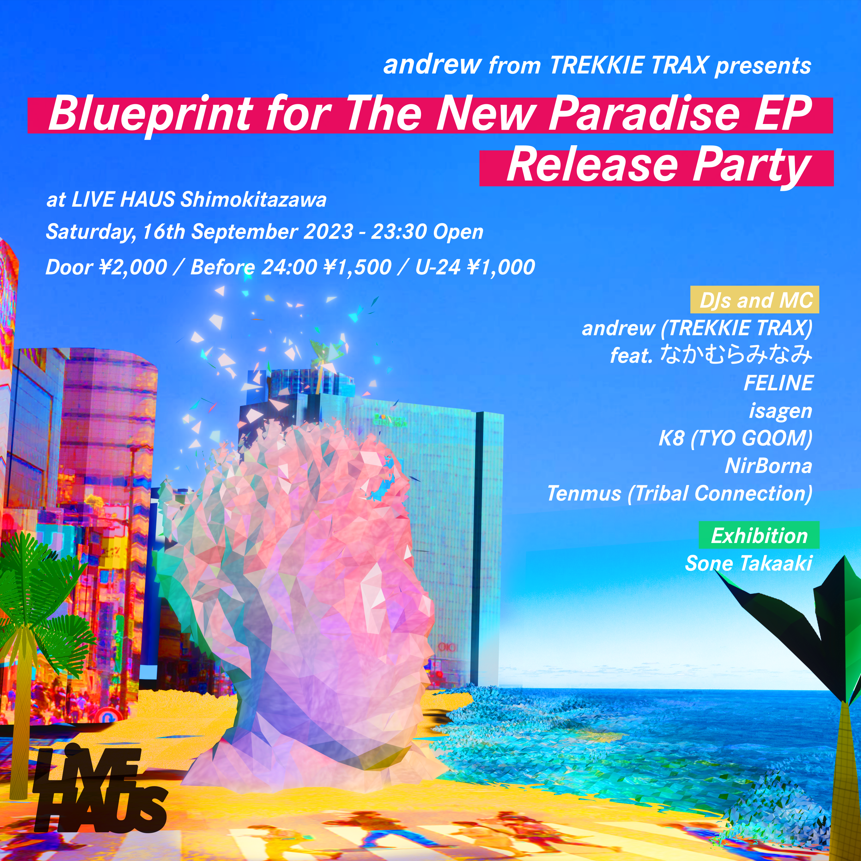 andrew - Blueprint for The New Paradise EP - Release Party - Página frontal