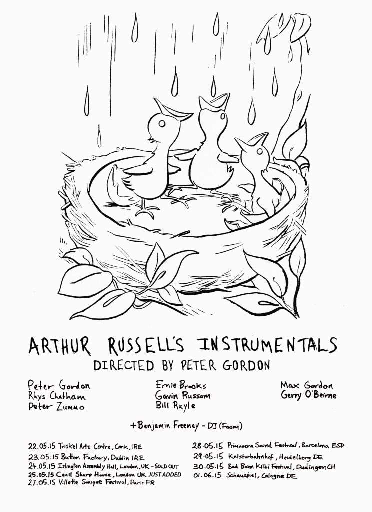 Arthur Russell's Instrumentals Directed by Peter Gordon - フライヤー表