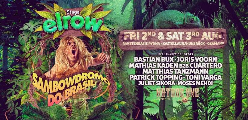 Elrow Goes to Nature One - フライヤー表