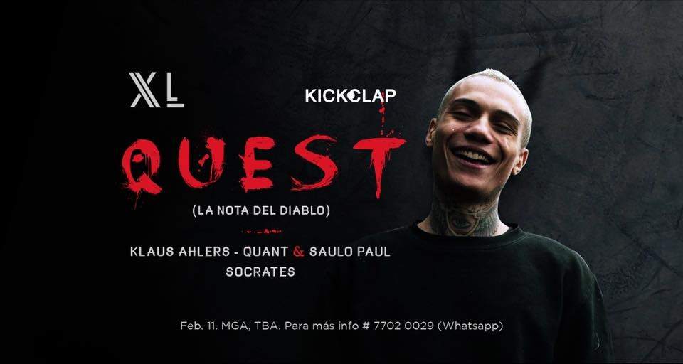 XL Music presenta: Quest (La Nota del Diablo) - フライヤー表