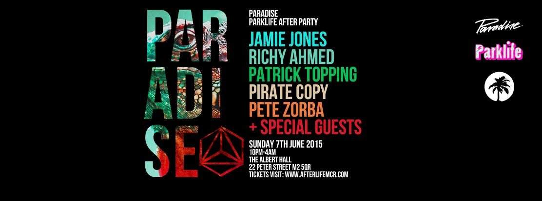 Paradise Parklife After Party - Página frontal
