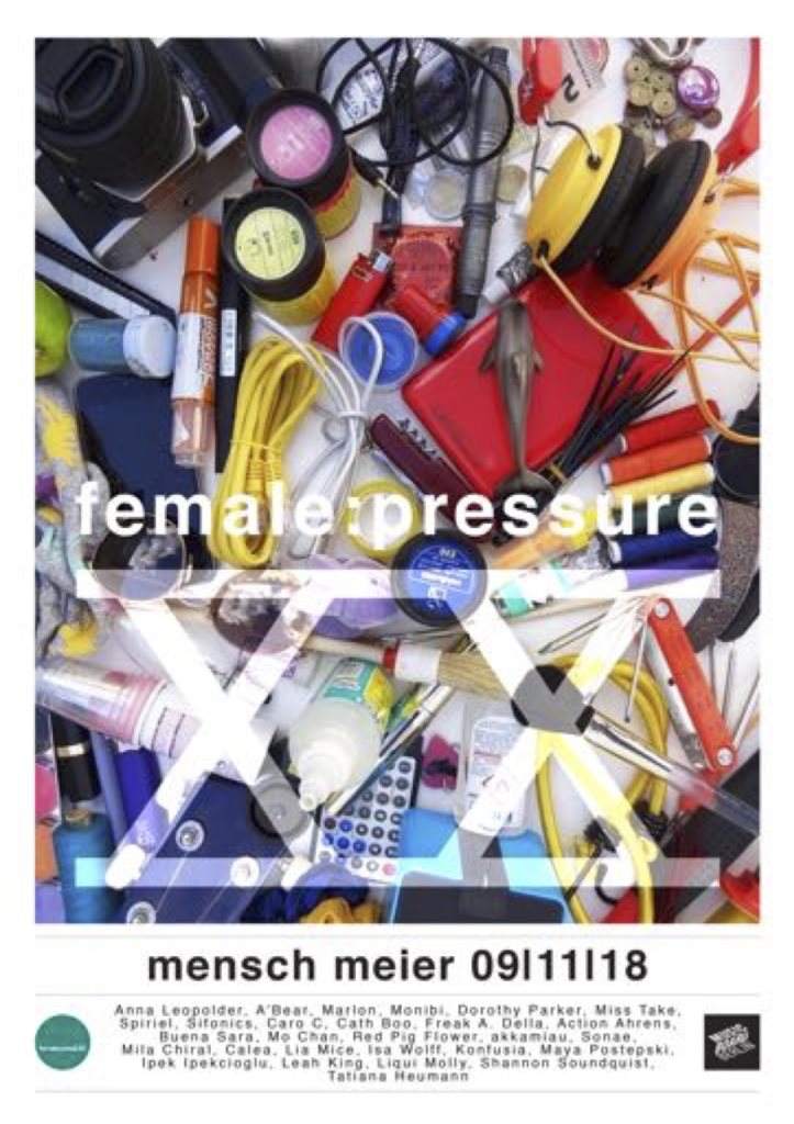 20 Years of Female:Pressure - フライヤー表