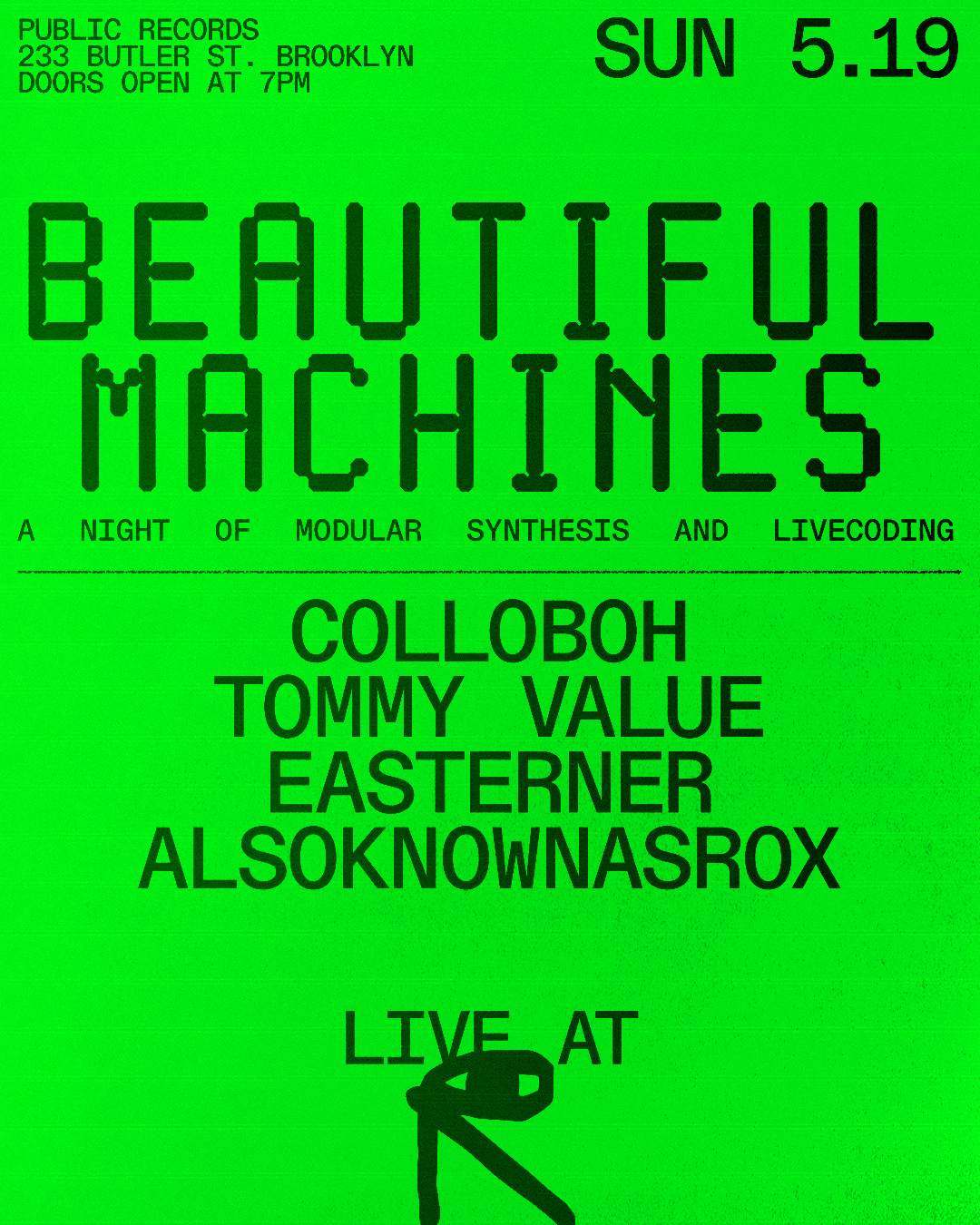 Beautiful Machines: Colloboh + Tommy Value + Easterner + alsoknownasrox - Página frontal