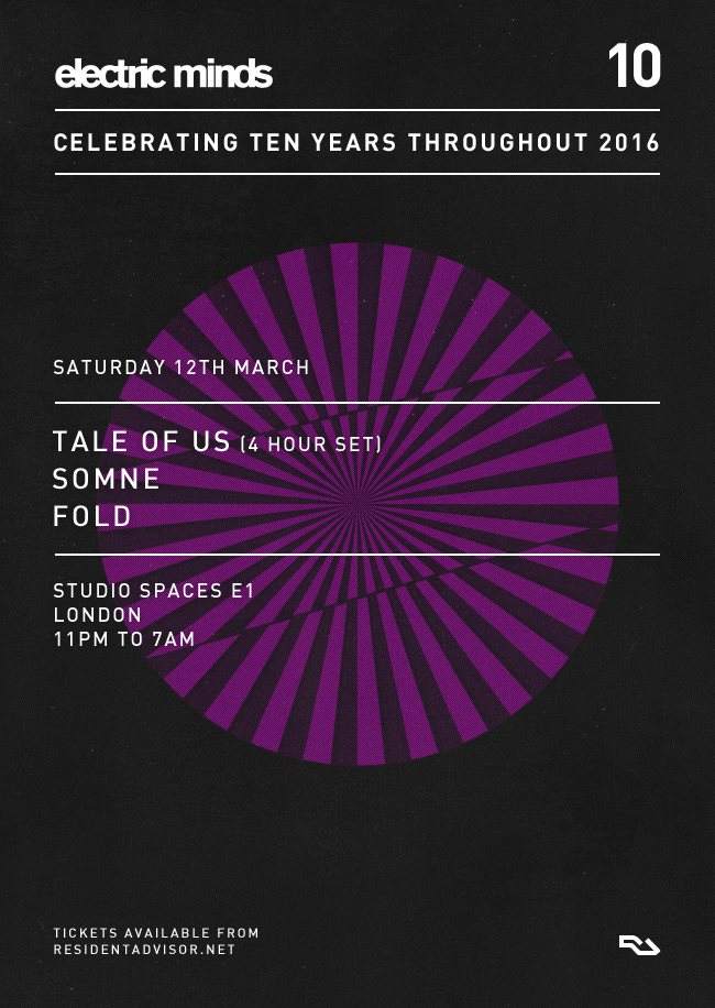 Electric Minds: Tale Of Us (4 Hour set), SOMNE - Página frontal