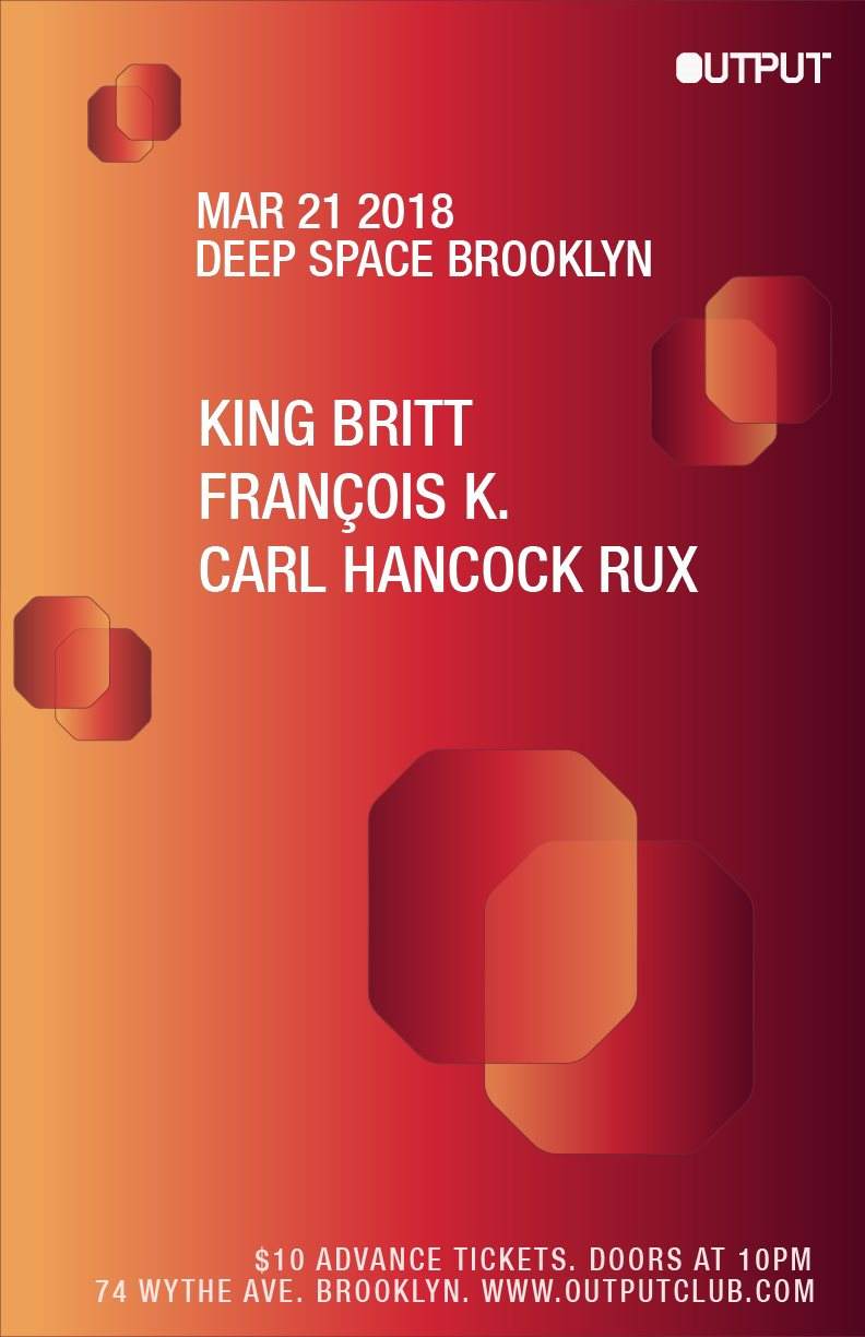 [CANCELLED] Deep Space Brooklyn - King Britt/ François K./ Carl Hancock Rux - Página frontal