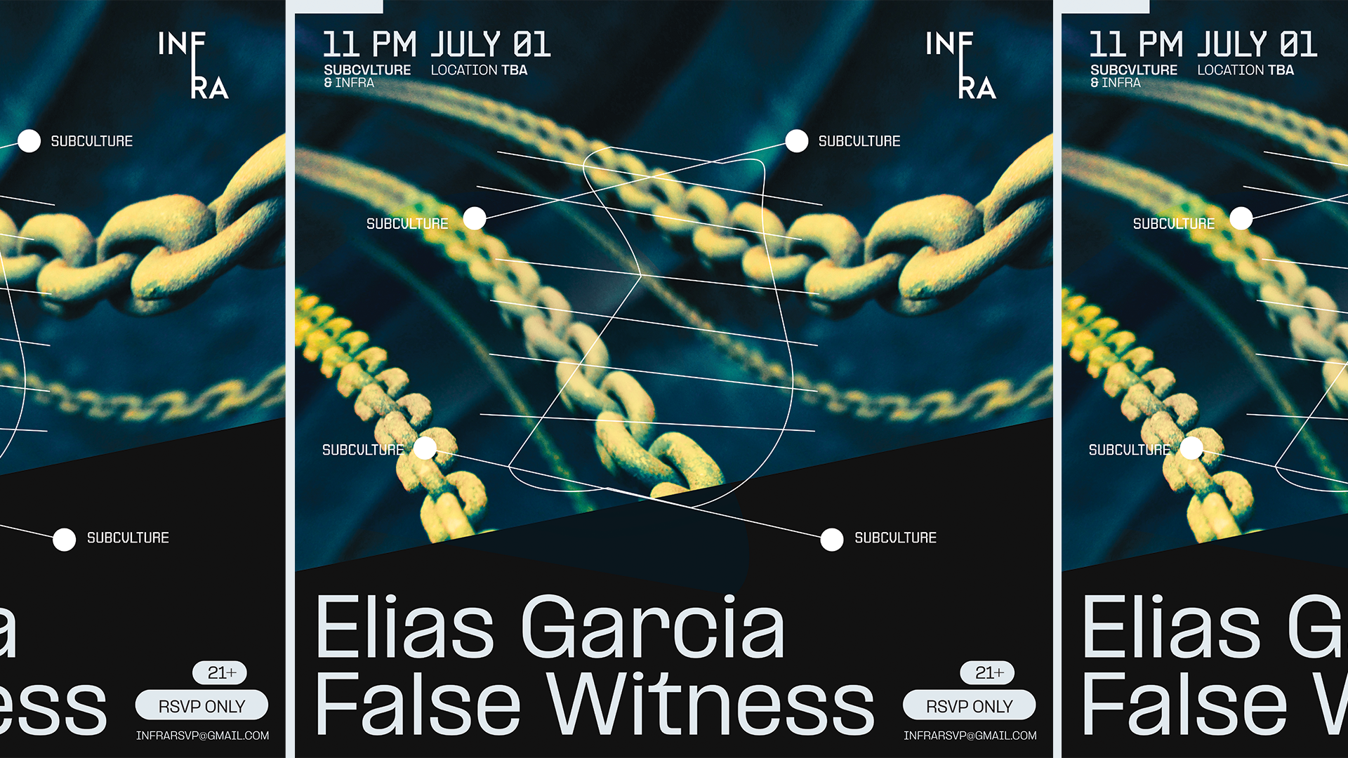 SUBCVLTURE with Elias Garcia & False Witness - フライヤー裏