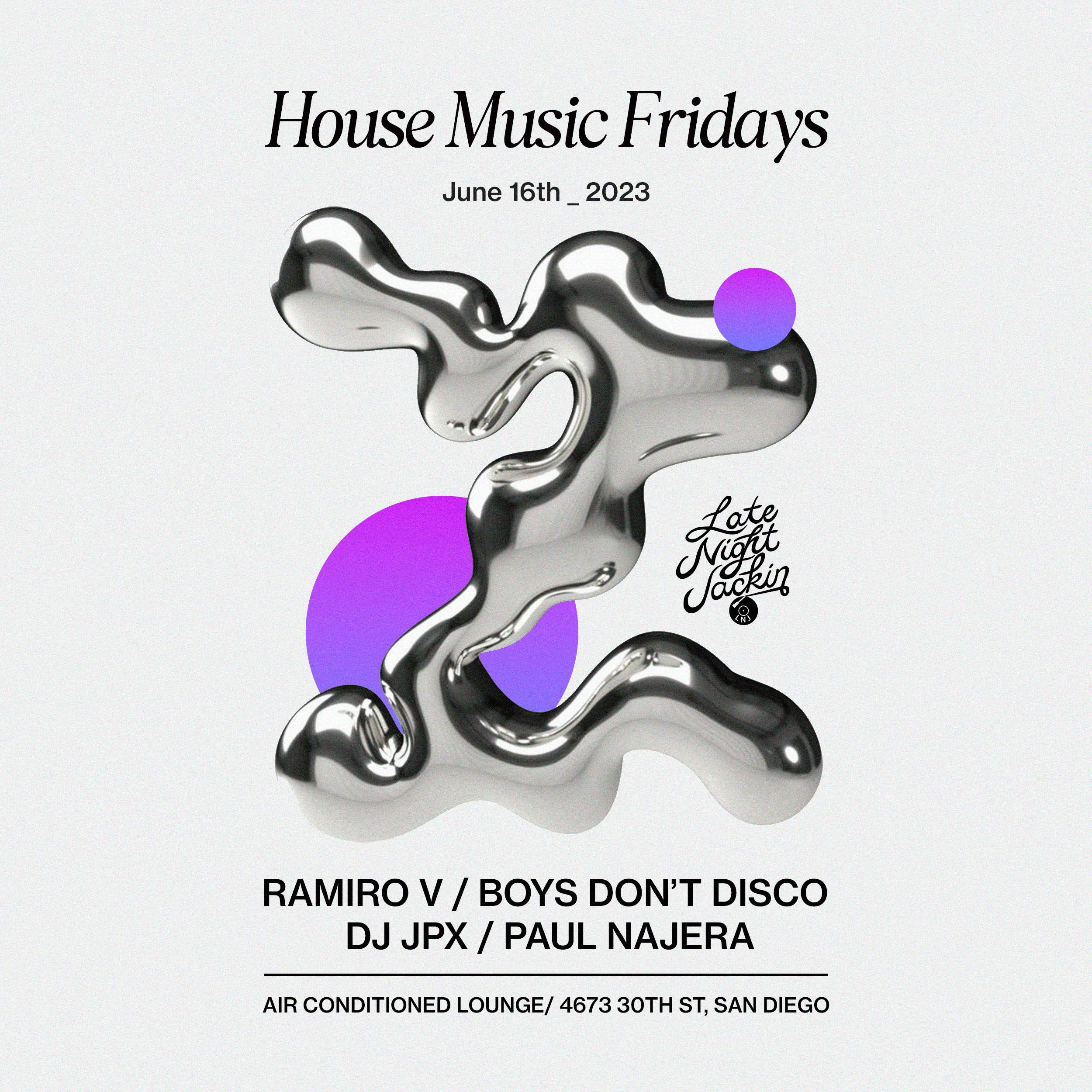 House Music Fridays - フライヤー表