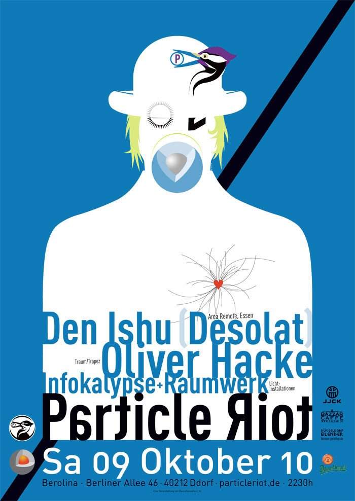 Particle_riot presents: Den Ishu, Oliver Hacke - Página frontal