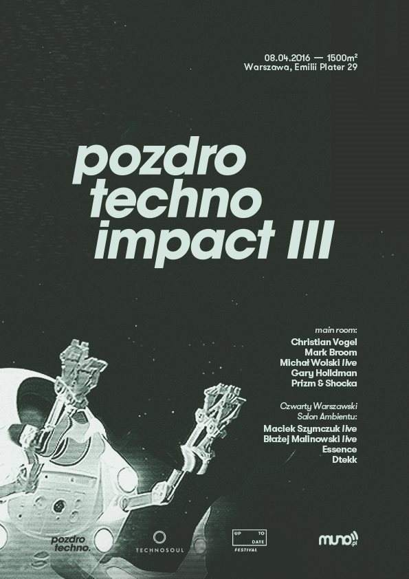Pozdro Techno Impact III with Cristian Vogel x Mark Broom - Página frontal