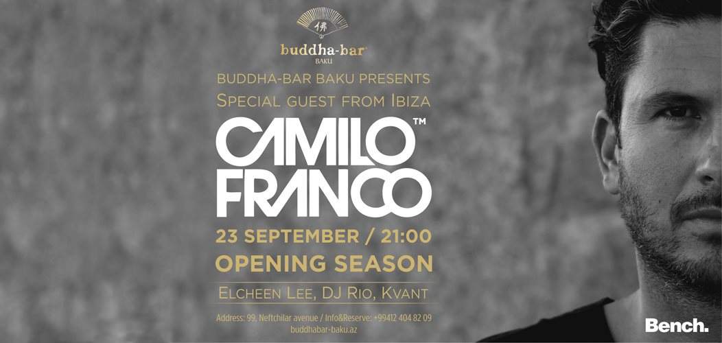 Camilo Franco Opening Season in Buddha Bar Baku - Página frontal