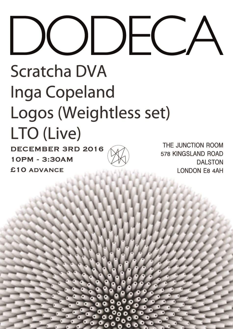 Dodeca presents Scratcha DVA, Inga Copeland, Logos, LTO - フライヤー表