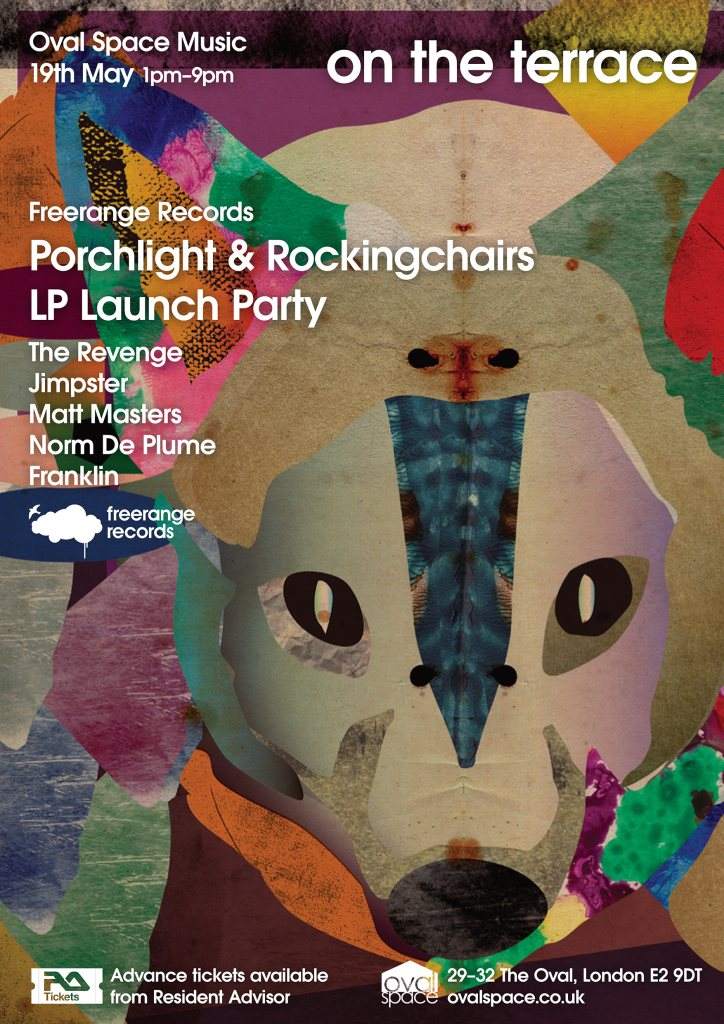 Oval Space Music on the Terrace / Freerange Records Porchlight & Rockingchairs LP Launch - フライヤー表
