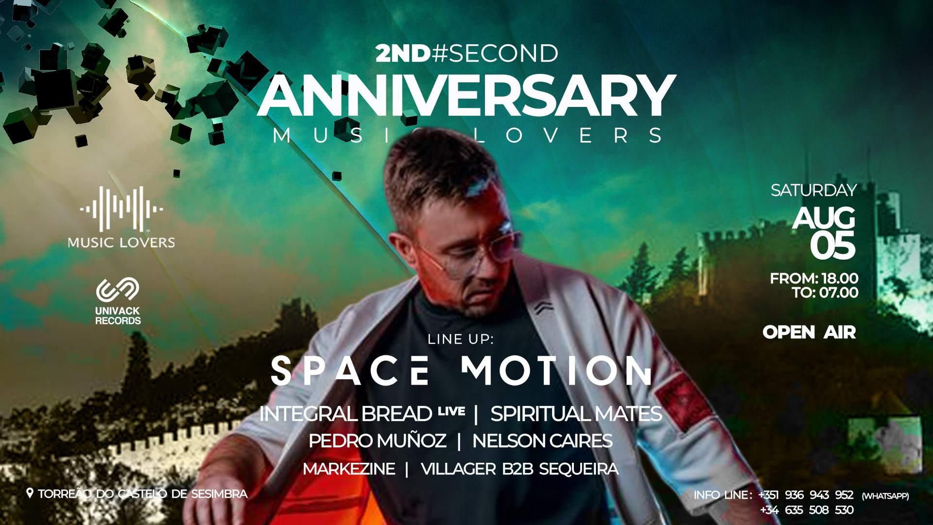 MUSIC LOVERS 2ND ANNIVERSARY WITH Space Motion - フライヤー表