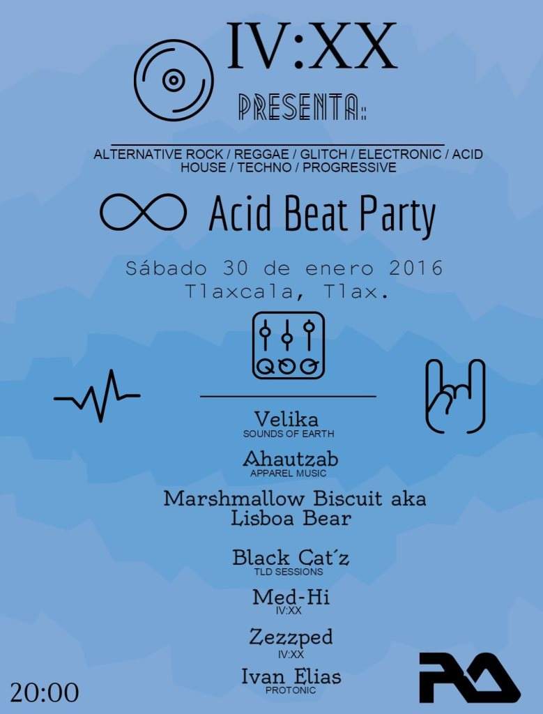 Acid Beat Party - フライヤー表