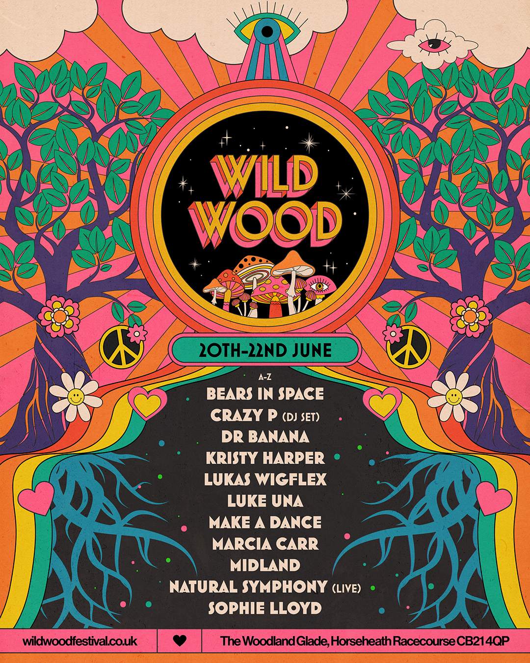 Wild Wood Festival di Nakatsugawa - pemandangan panggung outdoor