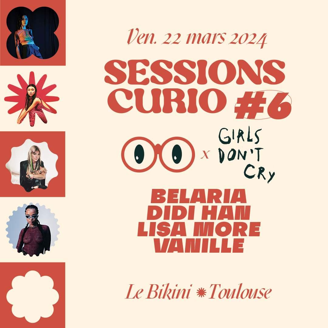 Sessions Curio #6 x Girls Don't Cry: Belaria + Didi Han + Lisa More + Vanille - Página frontal