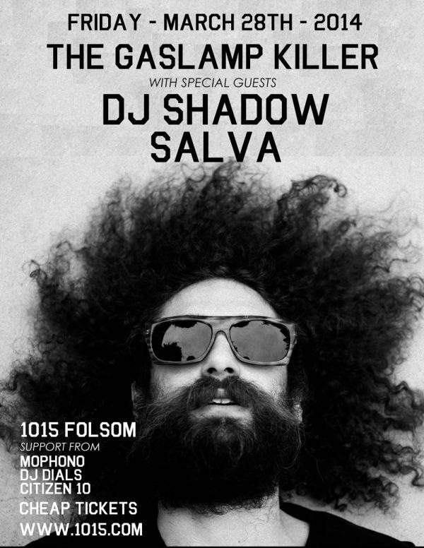 Gaslamp Killer and Friends Live - フライヤー表