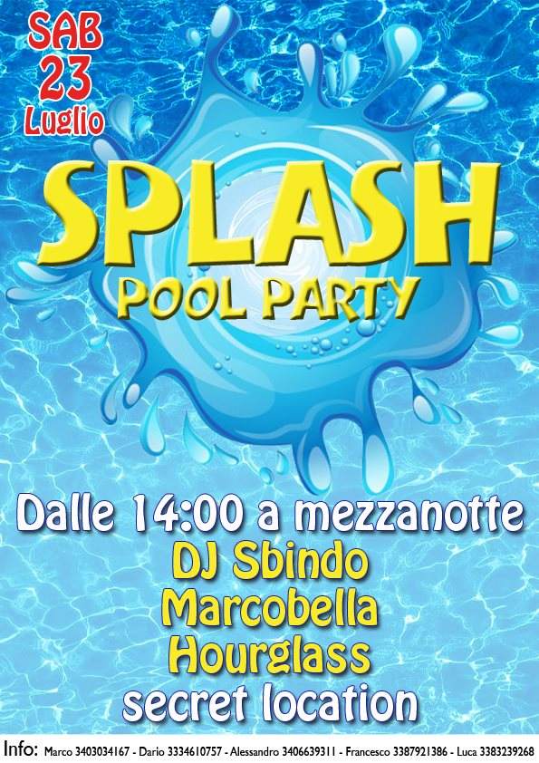 Splash - Pool Party - Página frontal