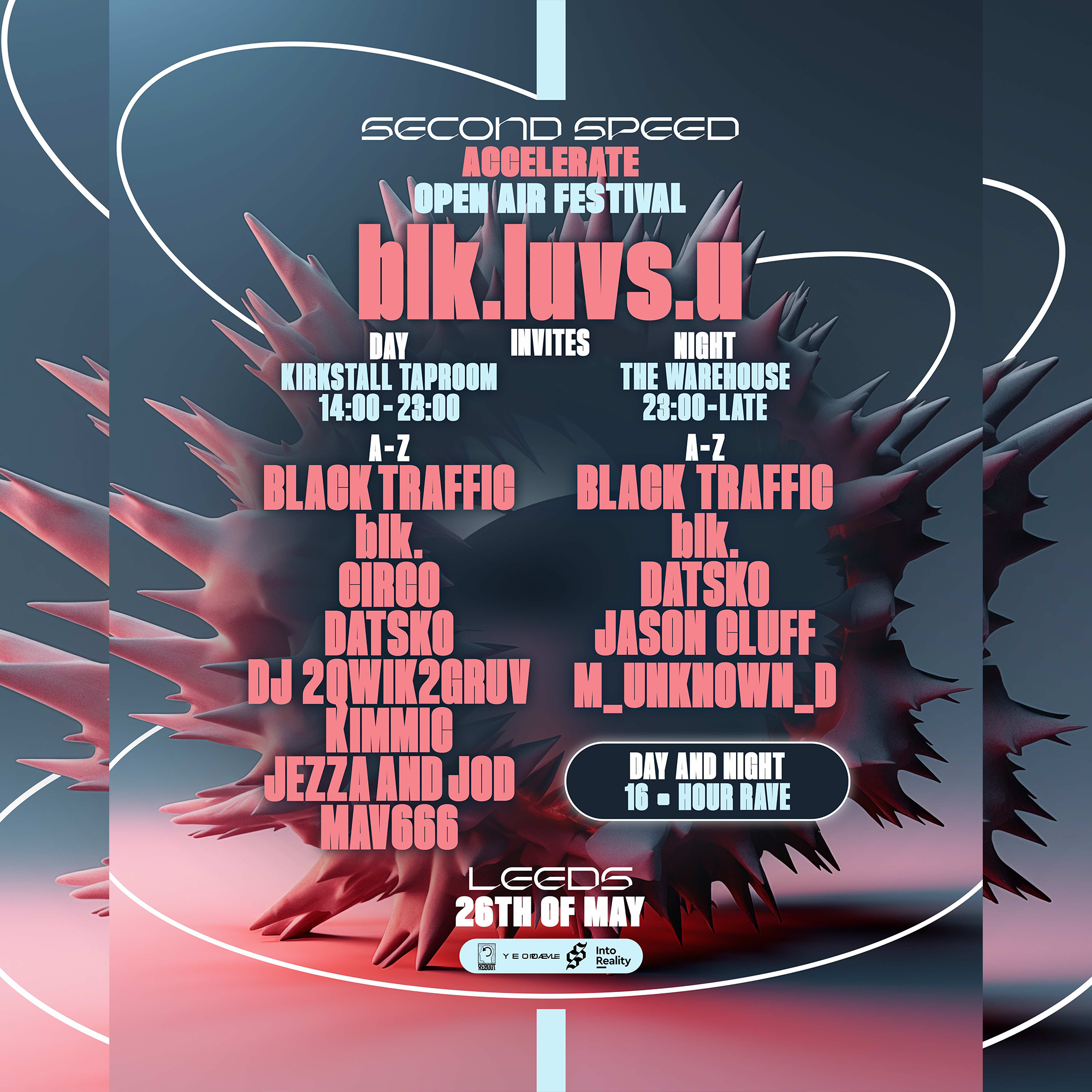 Second Speed: Accelerate Open Air Festival: Leeds with blk - Página frontal