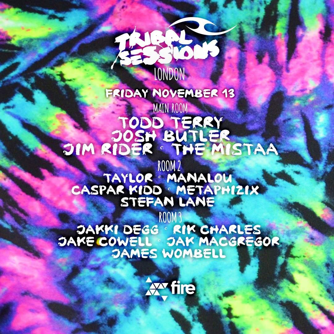 Tribal Sessions London with Todd Terry, Josh Butler & More - Página frontal