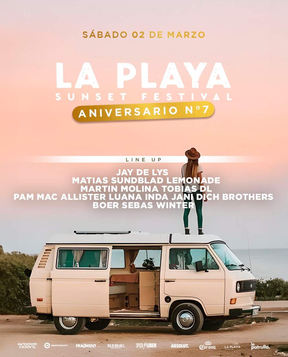 Jay de Lys + MATIAS SUNDBLAD & MORE ARTISTS - SUNSET FESTIVAL by LA PLAYA - フライヤー表
