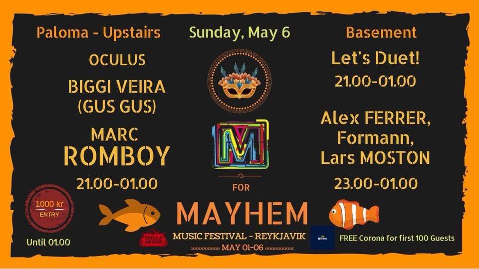M for Mayhem - Music Festival - Página frontal