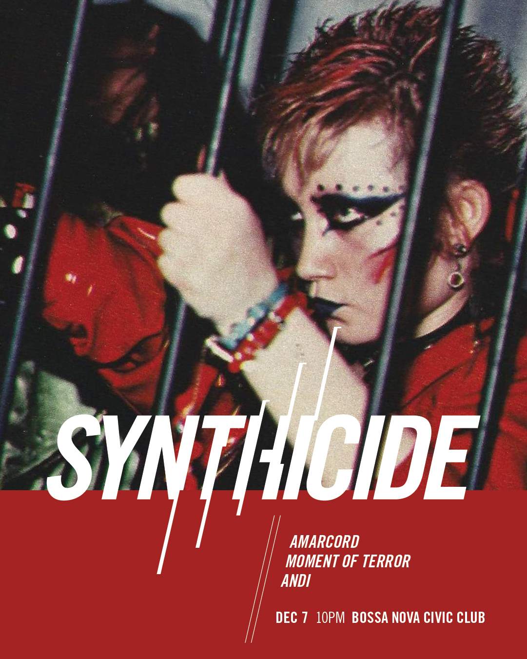 Synthicide with Amarcord, Moment of Terror, Andi - フライヤー表