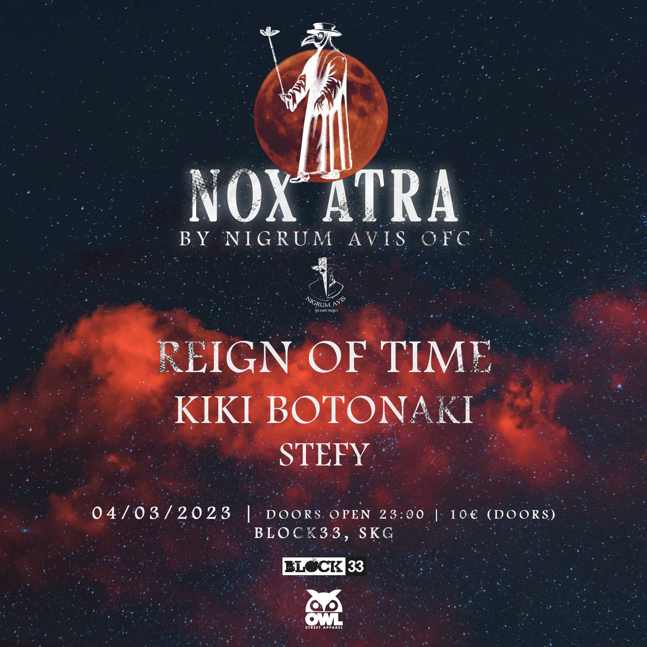 NOX ATRA // Reign Of Time & Kiki Botonaki - Página frontal